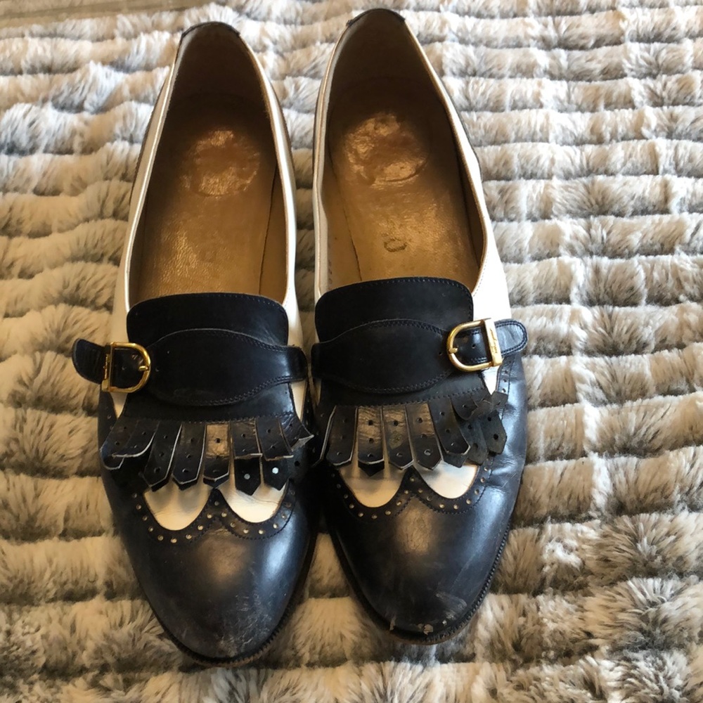 Vintage Salvatore Ferragamo Italian Leather Shoes size 9